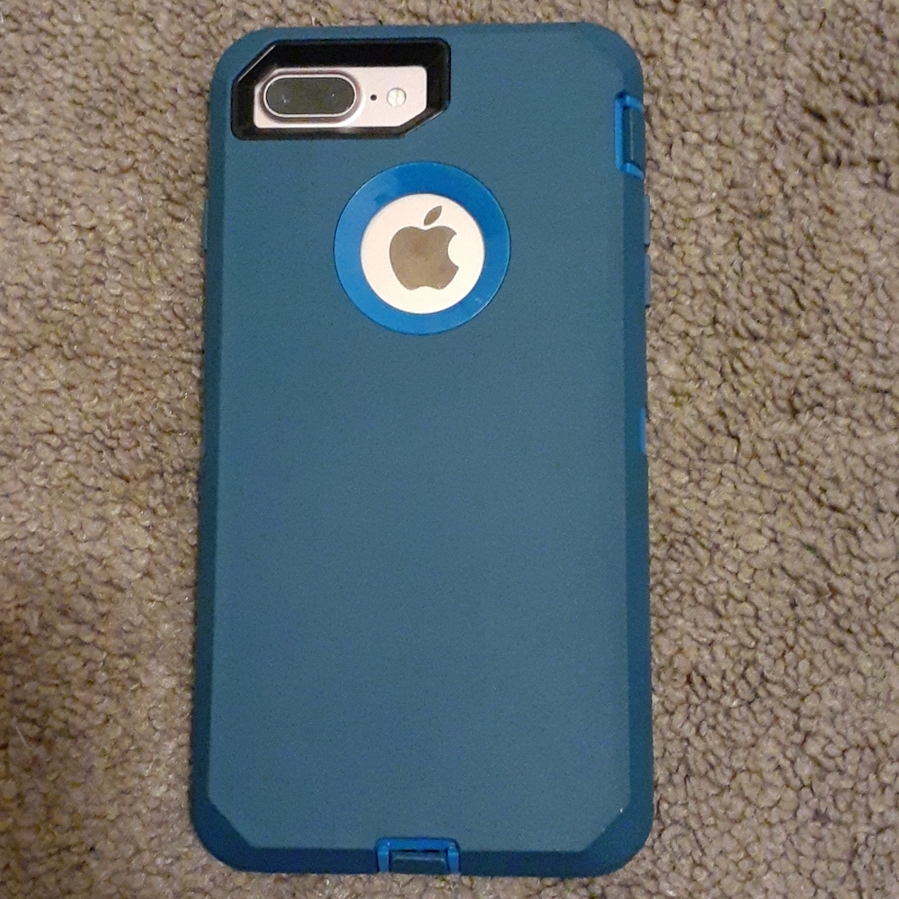 Protective Blue iPhone 7 Plus Case - Picture 4 of 4